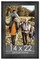14x22 Wide Barnwood Picture Frame with UV-Resistant Acrylic & Acid Free Backing, Available in 6 Paint Finishes - Grey, Brown, White, and Black